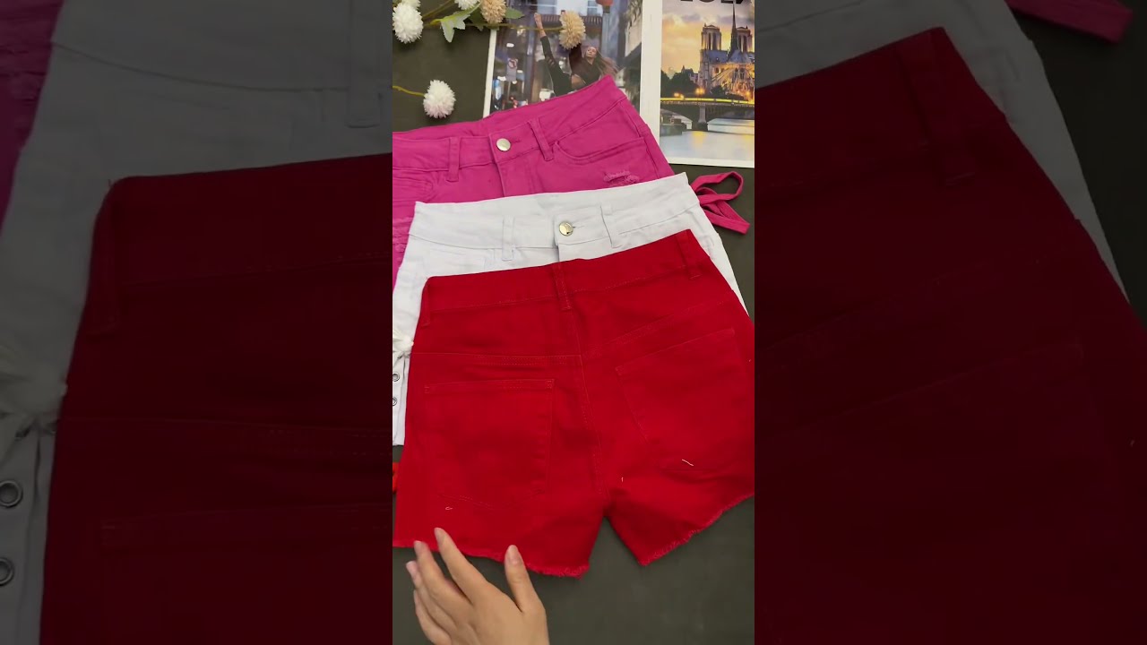 Raw Hem Denim Shorts With Lace Up Detail Perfect Pocket Fit Summer Vibes