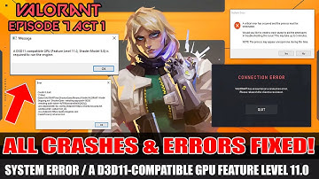 How to STOP Valorant Episode 7 Act 1 Crashing | Valorant System Error | Valorant Connection Error