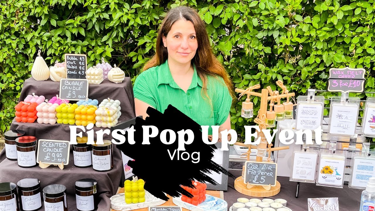 Making candles for my first pop up store Makers Market booth YouTube