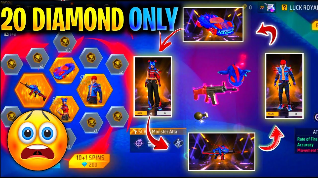 Free Fire Monster Ring guide: Get Cobalt Monster Club Bundle and more