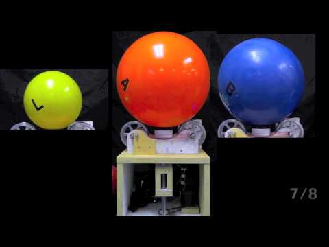 Ensemble control of spheres: open loop controller to reorient spheres of unknown diameter