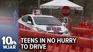 Teens aren't in a hurry to get their licenses