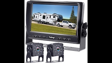Yakry 7 Inch Dual Camera Backup System for RV Trailers Trucks Y14-2