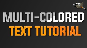 Gimp 2.10 Tutorial | Multi Colored Text | Gimp How To Guide