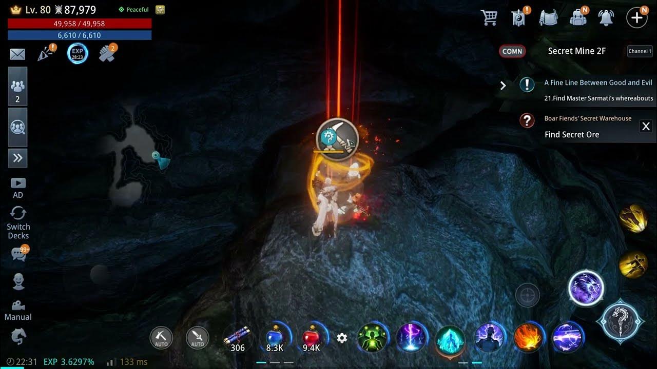 MIR4 QUEST BOAR FIENDS' SECRET WAREHOUSE (Find Secret Ore) YouTube