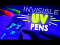 These Pens DRY INVISIBLE... GLOW in UV Light!
