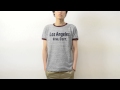 CHESWICK（チェスウィック） LOS ANGELES リンガーTシャツ メンズ 半袖Tシャツ チェーン刺繍 Tシャツ ユーズド加工 杢調 ロサンゼルス アメカジT 東洋 CH76544