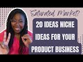 20 niche ideas for your product business  saturated market myth