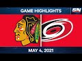 NHL Game Highlights | Blackhawks vs. Hurricanes - May 4, 2021