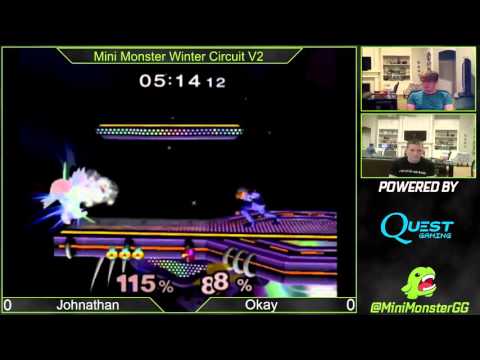 Mini Monster Winter Circuit V2 WR1 Johnathan (Sheik) vs. Okay (Falco/Marth)