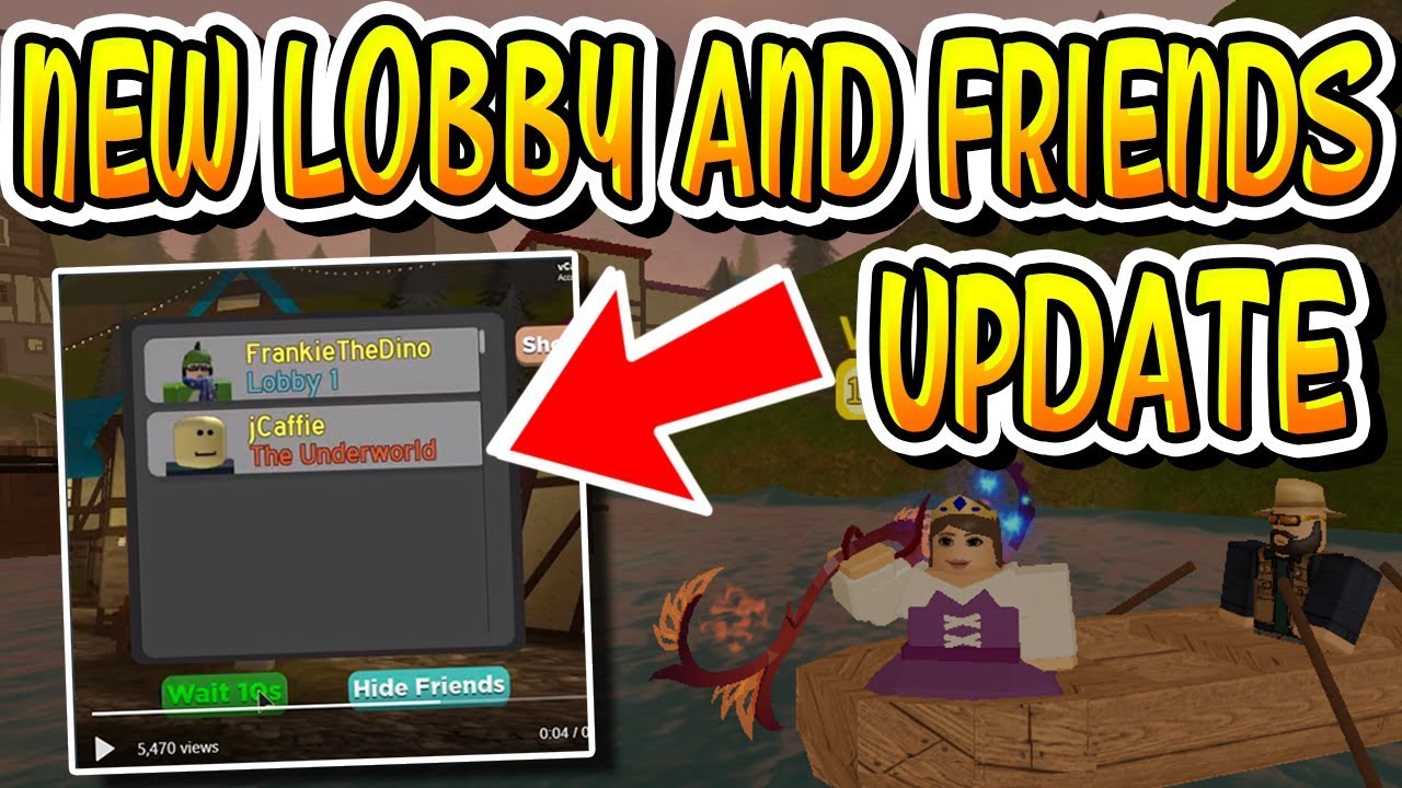 New Lobby Update In Dungeon Quest With Friends Roblox Youtube