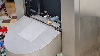 Old Otis lift in the Edinburgh waverly Shopping center