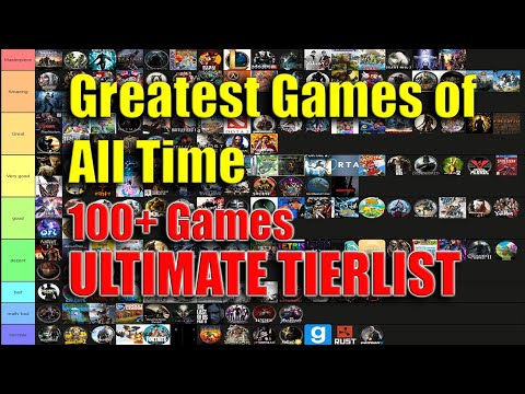 Greatest Video Games Of All Time!!! (100+ games) Tier List Full