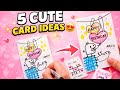 5 Cute DIY card ideas ICards ideas for last minute gift for birthday 🎊🎂 How to make gen-z style card