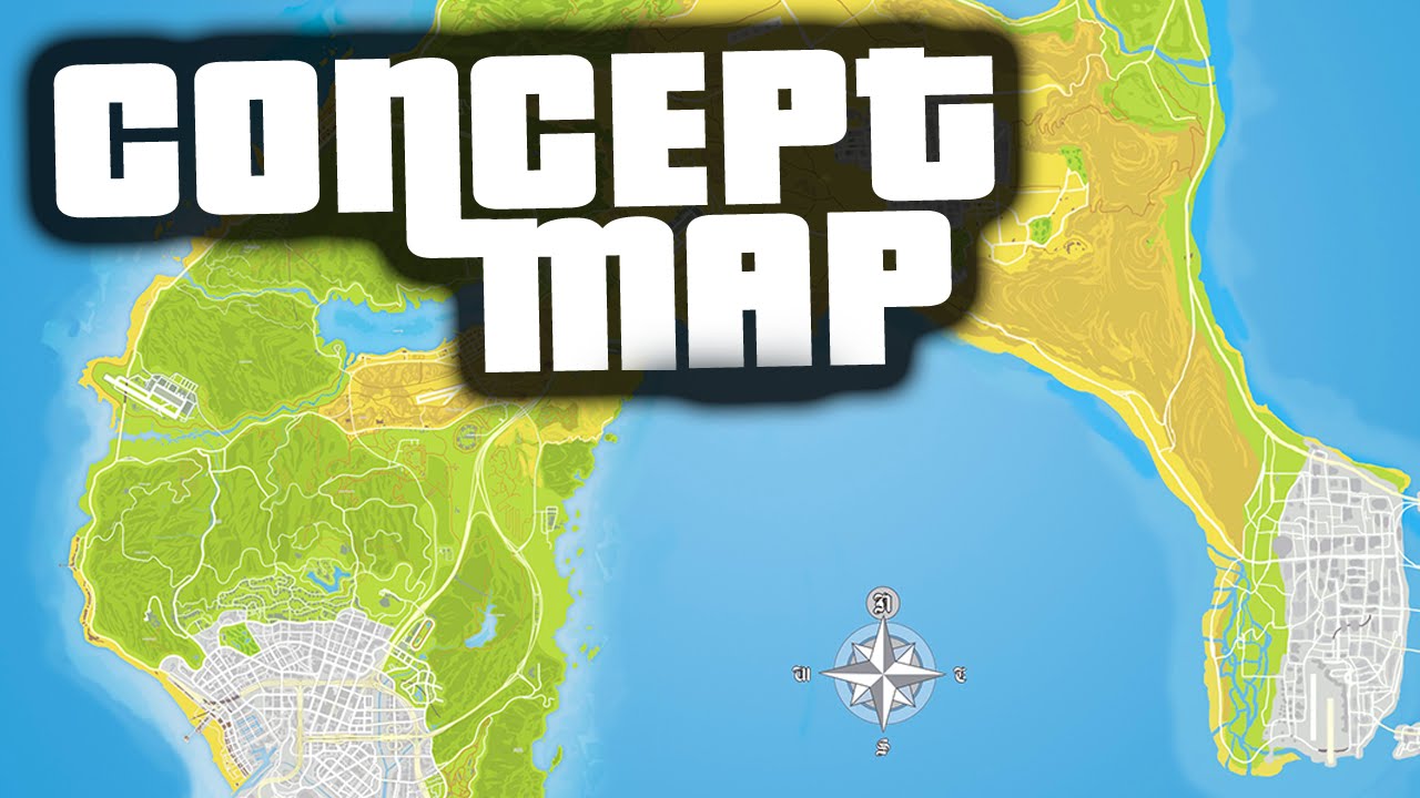 INSANE GTA 5 CONCEPT MAP EXPANSION! - VICE CITY, LIBERTY ...