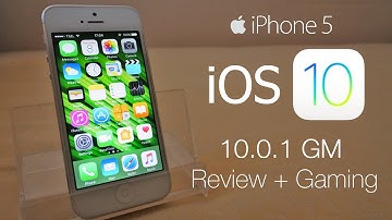 iOS 10.0.1 GM on iPhone 5 Review & Asphalt 8 Gaming Test (Final version)
