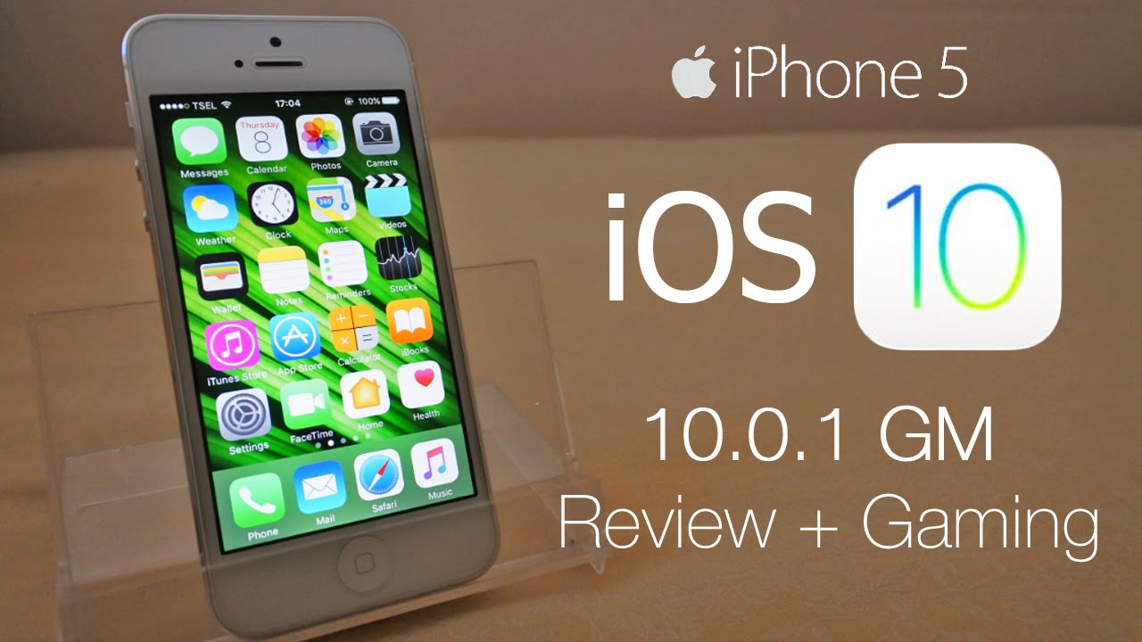 IOS 10.0.1 GM On IPhone 5 Review & Asphalt 8 Gaming Test (Final.