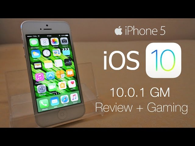 IOS 10.0.1 GM On IPhone 5 Review & Asphalt 8 Gaming Test (Final.