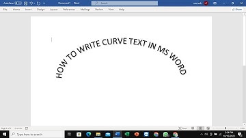 How To Write Curve Text in MS Word