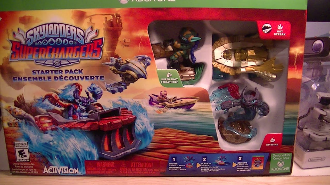 SKYLANDERS SUPERCHARGERS GOLDEN HOT STREAK UNBOXING YouTube
