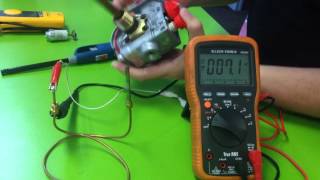 Testing a thermocouple with Meter