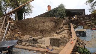 RECONSTRUCTION EN PIERRE mur fissuré -partie 1