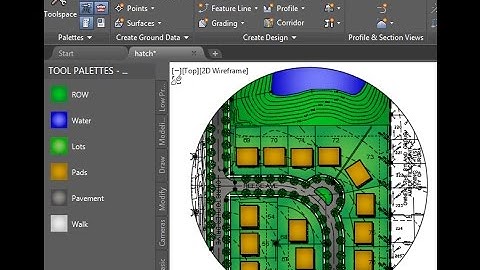 Using Gradient Hatch to create a color exhibit in AutoCAD Civil 3D