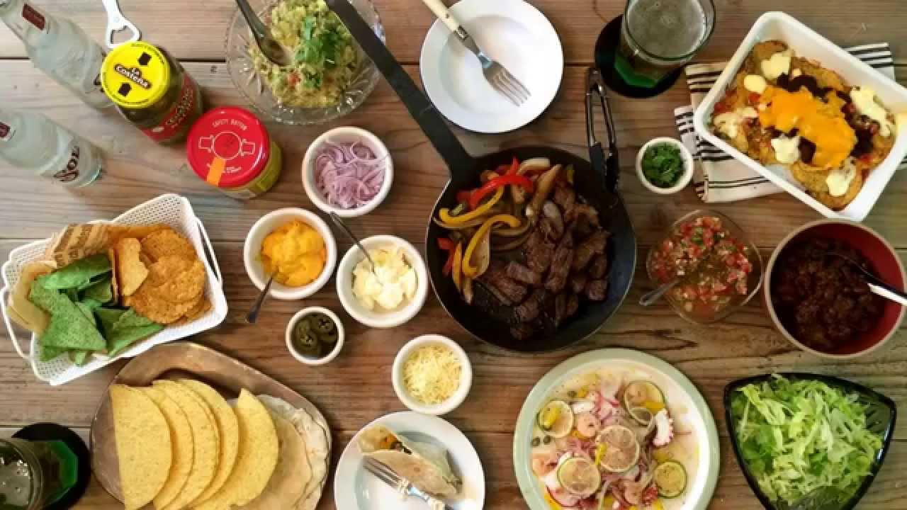  Mexican Food Party Tacos Fajita Nachos f  f f f 