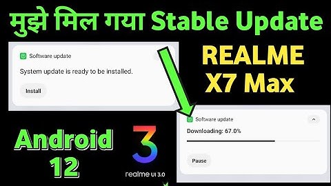1.29 GB Realme X7 Max Android 12 Official Update C.07 #realmex7max #realmeui3