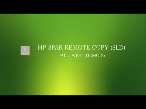 HP 3PAR SLD Fail-Over Demo 2