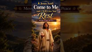 🙏 Jesus Said: Come to Me and I Will Give You Rest | Message of Hope and Peace #jesus