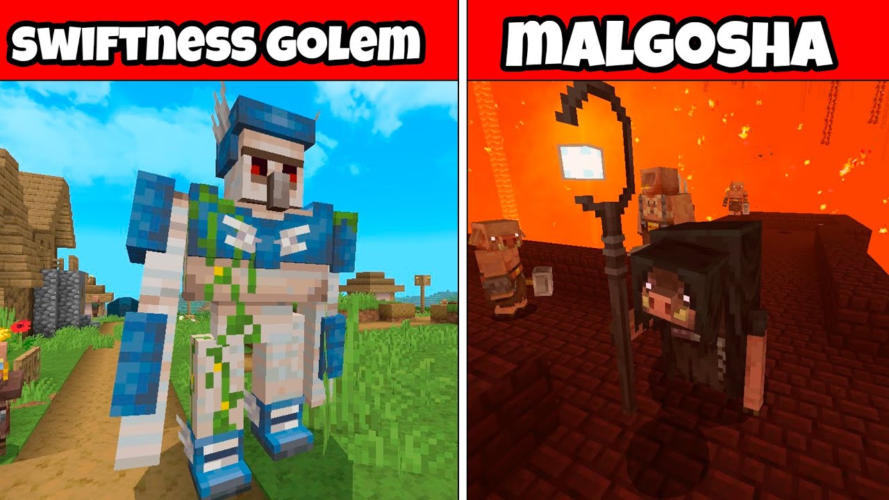 Swiftness Iron Golem vs The Great Hog | Minecraft Mob Battle