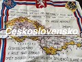 Československo - hedvábný šátek k osvobození 1945