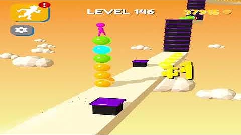 Stack Rider Level 146 - gameplay (ios android) walkthrough all levels