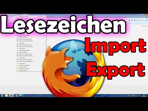 Video: So übertragen Sie Lesezeichen Von Mozilla