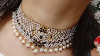 Impressive American Diamond choker Sets1