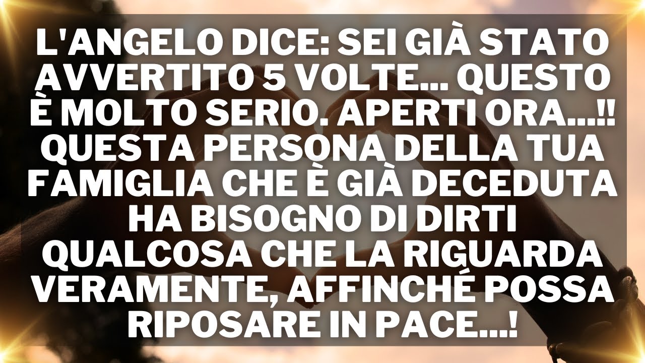 🛑 Messagio di dio per te oggi: Ultimo messaggio angelico: una persona