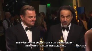 Леонардо ДиКаприо прокомментировал свою речь на Оскаре(рус суб)/ DiCaprio commented on his speech