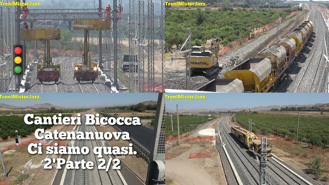 Nuova linea a doppia binario Bicocca-Catenanuova ci siamo quasi,pochi mesi all apertura.Parte 2/2.