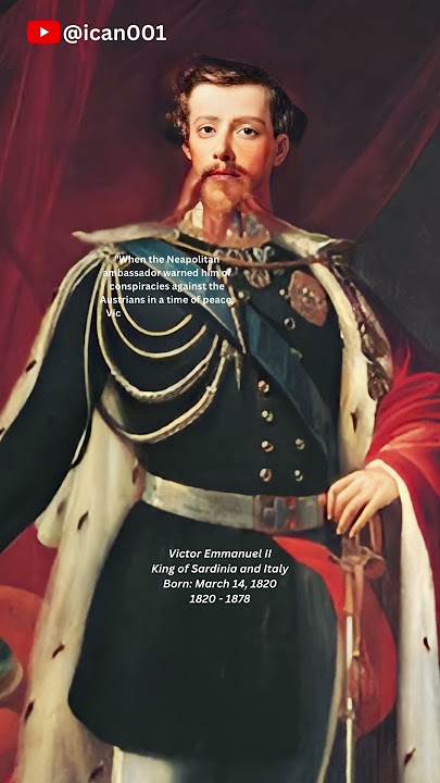 Victor Emmanuel II King of Italy Born: March 14, 1820 #shortvideos #quotes #motivational @ican001