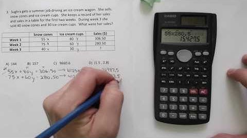 Systems of Equations - Elimination Method #3 - Google Quiz