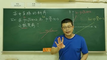 高中數學「廣義角三角函數」『直線的斜角』基本題2 #Trigonometricfunctions #大學學測#大學指考#建鴻數學#math#maths#mathematics