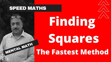 Squares of 2-Digit Number (11-99) : An easy and faster method - Fast Maths Tricks | Mental Maths