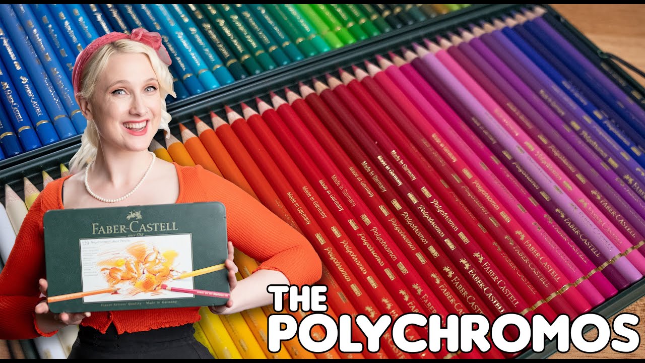 Reviewing The Faber Castell Professional PolyChromos Pencils - Are they the  best? Lets test them! 