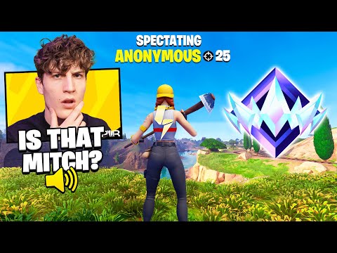 I Went Undercover in UNREAL Ranked Fortnite!