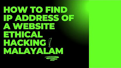 How To Find Ip Address Of A Website Ethical Hacking Malayalam