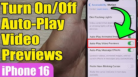 iPhone 16/16 Pro Max: How to Turn On/Off Auto-Play Video Previews