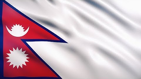 Nepal flag 25 sec Loop - FREE Full HD Stock Footage - Realistic Flag Wave Animation.