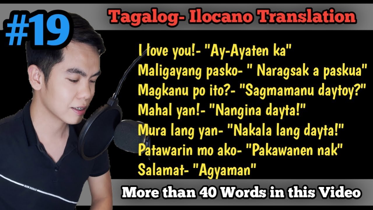 Lesson #19 Paano magsalita ng Ilocano? Mahal kita "Ay-ayaten ka" - YouTube