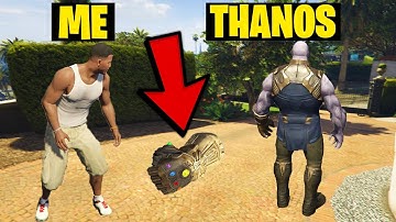 I STEAL THANOS INFINITY GAUNTLET IN GTA V! | gta 5 mods